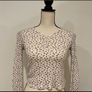 Tillys Floral White Shirt